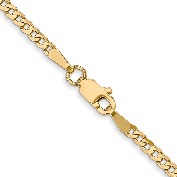 Leslie's 14K 2.2mm Flat Beveled Curb Chain - Image 3