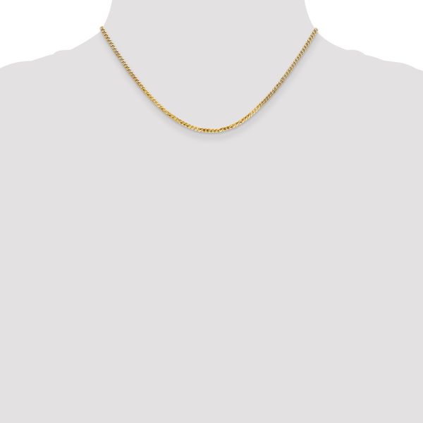 Leslie's 14K 2.2mm Flat Beveled Curb Chain - Image 4