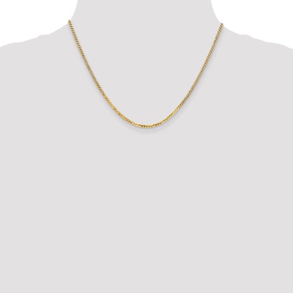 Leslie's 14K 2.2mm Flat Beveled Curb Chain - Image 4