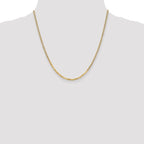 Leslie's 14K 2.2mm Flat Beveled Curb Chain - Image 4