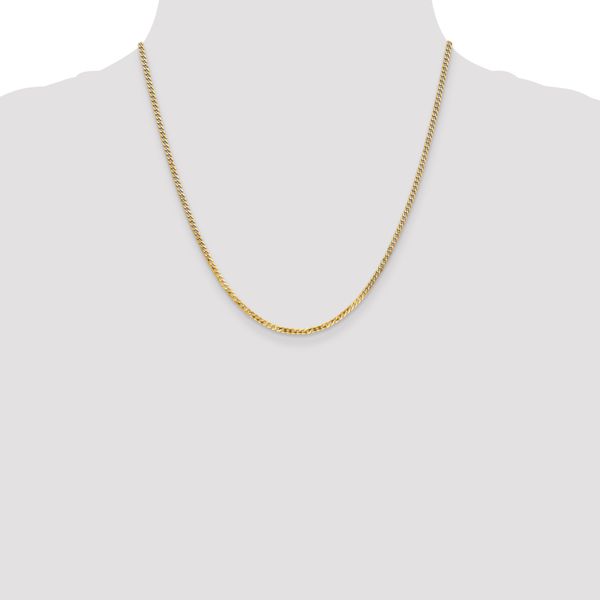 Leslie's 14K 2.2mm Flat Beveled Curb Chain - Image 4