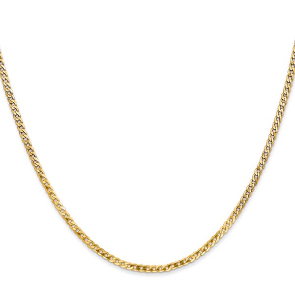 Leslie's 14K 2.2mm Flat Beveled Curb Chain - Image 2