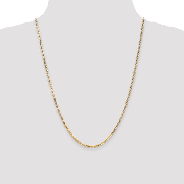 Leslie's 14K 2.2mm Flat Beveled Curb Chain - Image 4