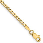 Leslie's 14K 2.2mm Flat Beveled Curb Chain