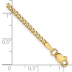 Leslie's 14K 2.2mm Flat Beveled Curb Chain - Image 2