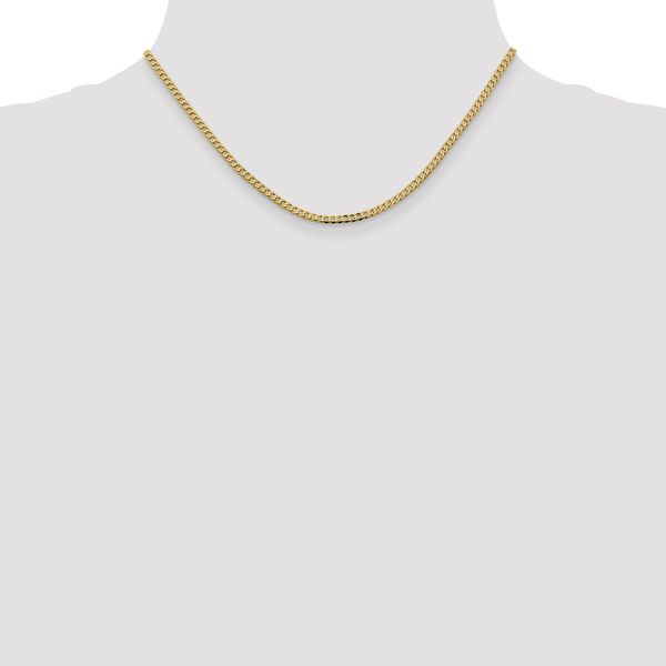 Leslie's 14K 2.3mm Flat Beveled Curb Chain - Image 4