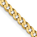 Leslie's 14K 2.3mm Flat Beveled Curb Chain