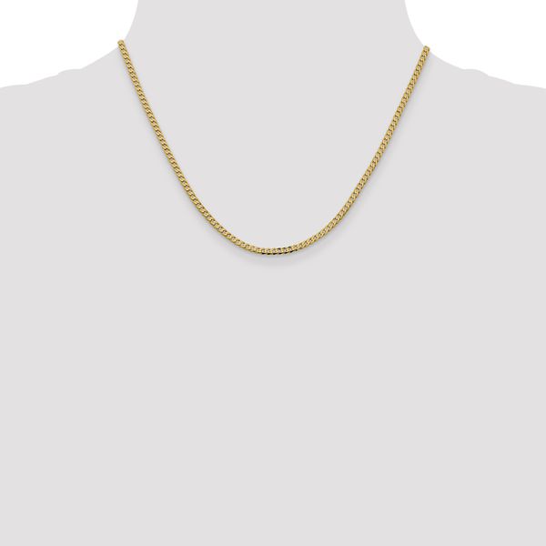 Leslie's 14K 2.3mm Flat Beveled Curb Chain - Image 4