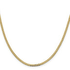 Leslie's 14K 2.3mm Flat Beveled Curb Chain - Image 2