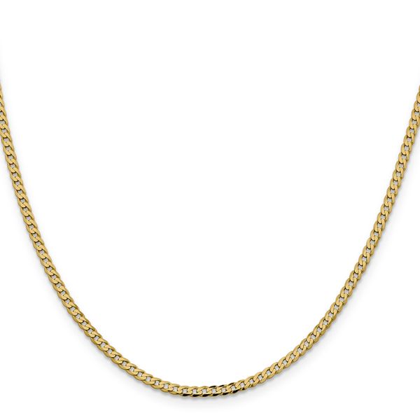 Leslie's 14K 2.3mm Flat Beveled Curb Chain - Image 2