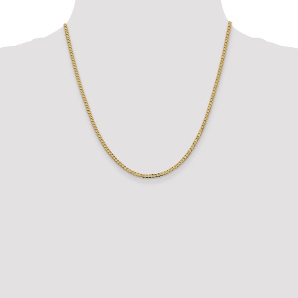 Leslie's 14K 2.3mm Flat Beveled Curb Chain - Image 4