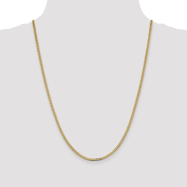 Leslie's 14K 2.3mm Flat Beveled Curb Chain - Image 4