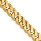 Leslie's 14K 6.1mm Flat Beveled Curb Chain