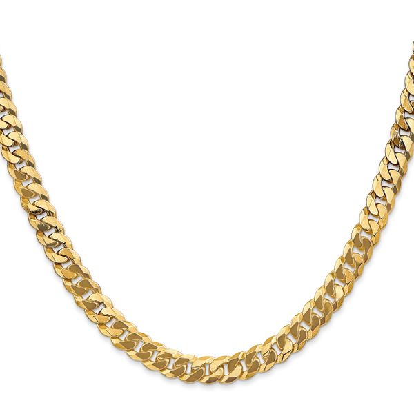 Leslie's 14K 6.1mm Flat Beveled Curb Chain - Image 2