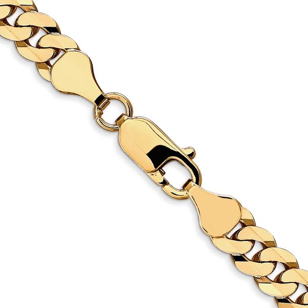 Leslie's 14K 6.1mm Flat Beveled Curb Chain - Image 3