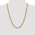 Leslie's 14K 6.1mm Flat Beveled Curb Chain - Image 4