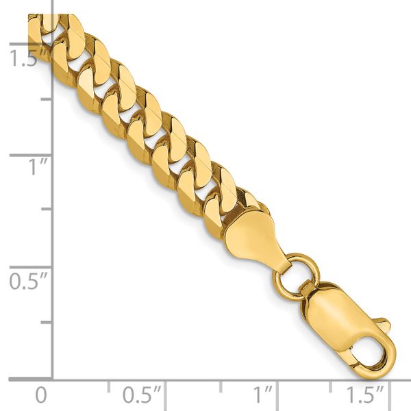 Leslie's 14K 6.1mm Flat Beveled Curb Chain - Image 2