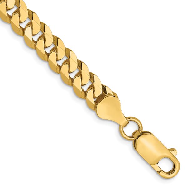 Leslie's 14K 6.1mm Flat Beveled Curb Chain