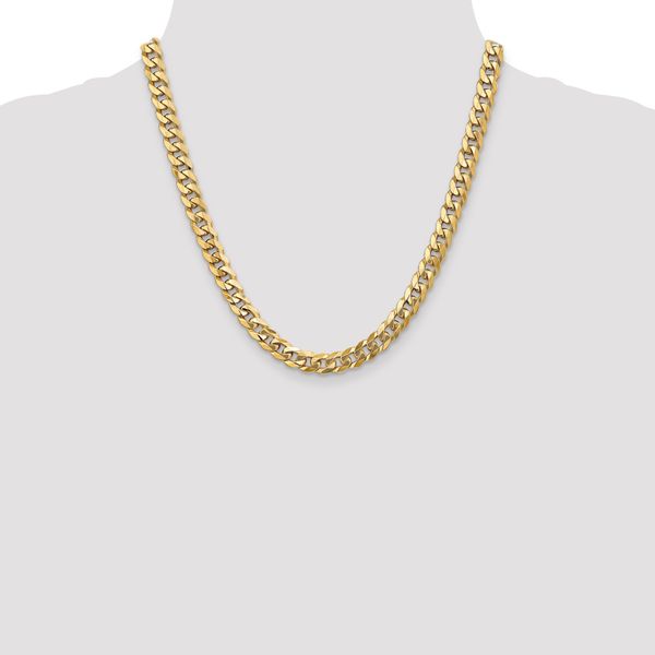 Leslie's 14K 8mm Flat Beveled Curb Chain - Image 4