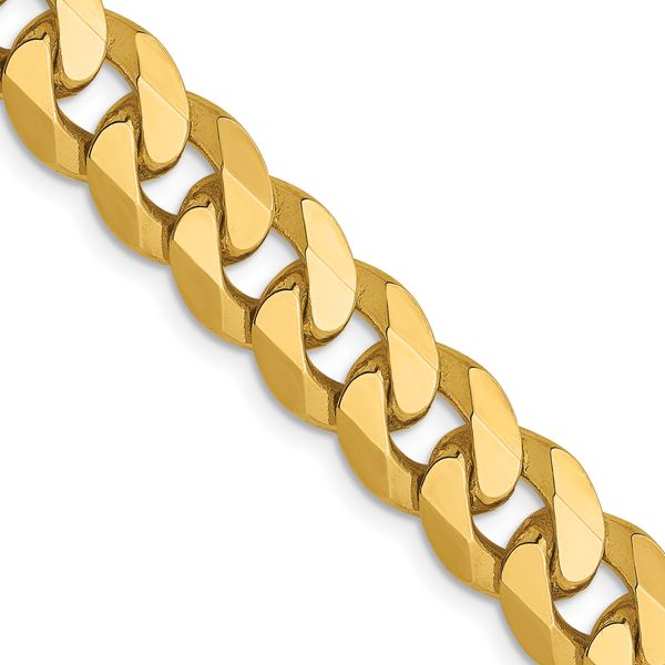 Leslie's 14K 8mm Flat Beveled Curb Chain