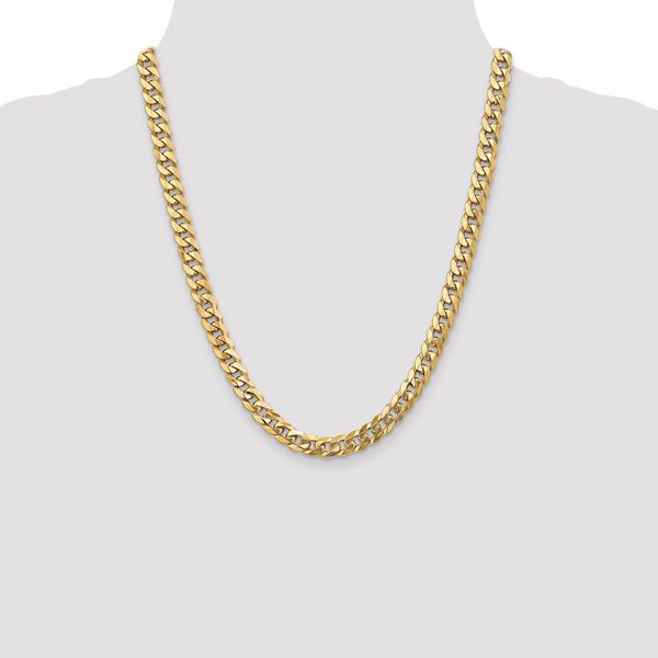 Leslie's 14K 8mm Flat Beveled Curb Chain - Image 4