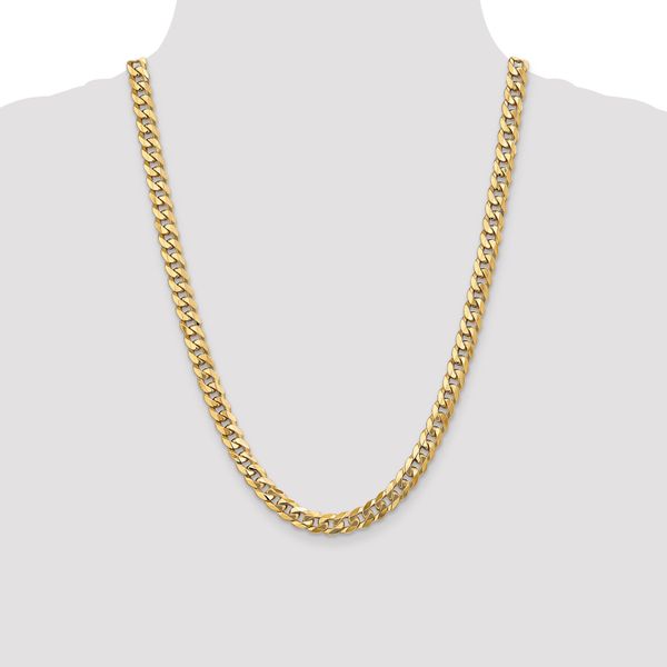 Leslie's 14K 8mm Flat Beveled Curb Chain - Image 4