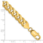 Leslie's 14K 8mm Flat Beveled Curb Chain - Image 2
