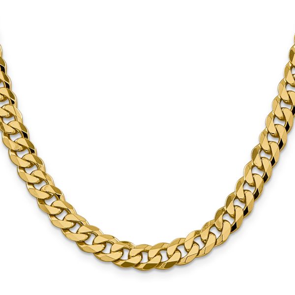 Leslie's 14K 8.75mm Flat Beveled Curb Chain - Image 2