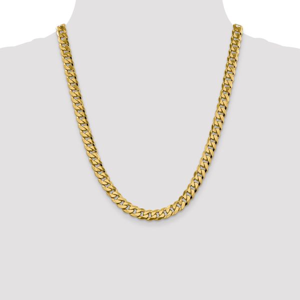 Leslie's 14K 8.75mm Flat Beveled Curb Chain - Image 4