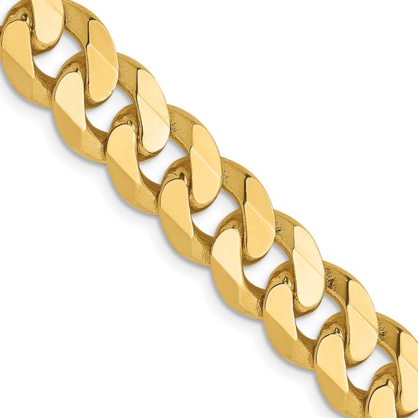 Leslie's 14K 8.75mm Flat Beveled Curb Chain