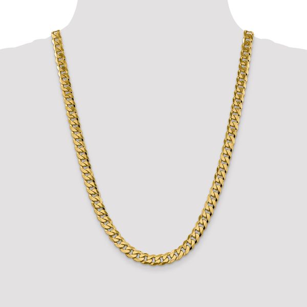 Leslie's 14K 8.75mm Flat Beveled Curb Chain - Image 4