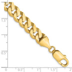 Leslie's 14K 8.75mm Flat Beveled Curb Chain - Image 2