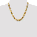 Leslie's 14K 9.5mm Flat Beveled Curb Chain - Image 4