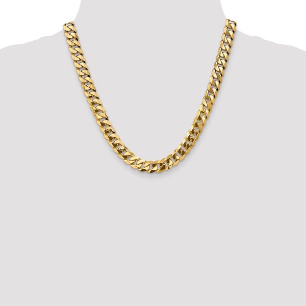 Leslie's 14K 9.5mm Flat Beveled Curb Chain - Image 4