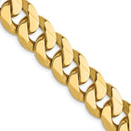 Leslie's 14K 9.5mm Flat Beveled Curb Chain