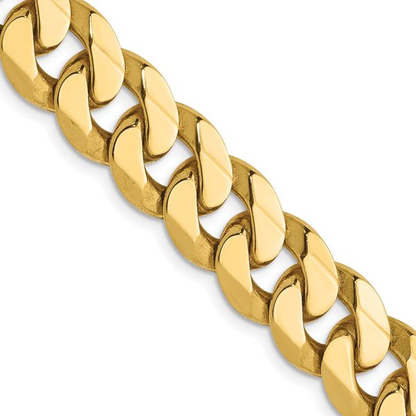 Leslie's 14K 9.5mm Flat Beveled Curb Chain