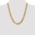 Leslie's 14K 9.5mm Flat Beveled Curb Chain - Image 4