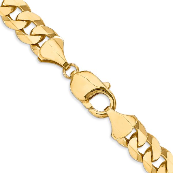 Leslie's 14K 9.5mm Flat Beveled Curb Chain - Image 3