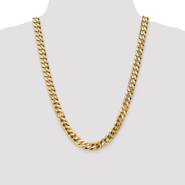 Leslie's 14K 9.5mm Flat Beveled Curb Chain - Image 4