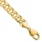 Leslie's 14K 9.5mm Flat Beveled Curb Chain