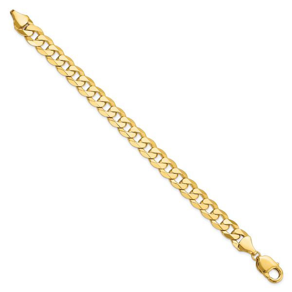 Leslie's 14K 9.5mm Flat Beveled Curb Chain - Image 2