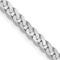 Leslie's 14K White Gold 2.9mm Flat Beveled Curb Chain
