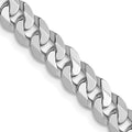 Leslie's 14K White Gold 4.5mm Flat Beveled Curb Chain