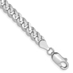 Leslie's 14K White Gold 4.5mm Flat Beveled Curb Chain