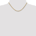 Leslie's 14K 3mm Concave Anchor Chain - Image 4