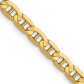 Leslie's 14K 3mm Concave Anchor Chain