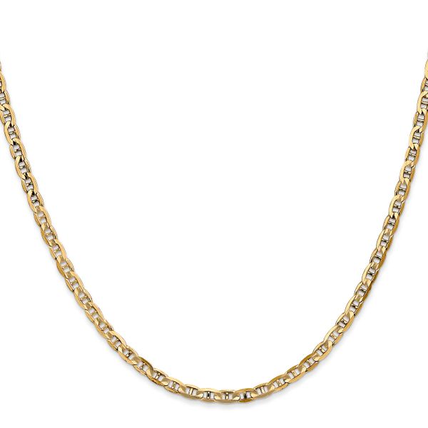 Leslie's 14K 3mm Concave Anchor Chain - Image 2