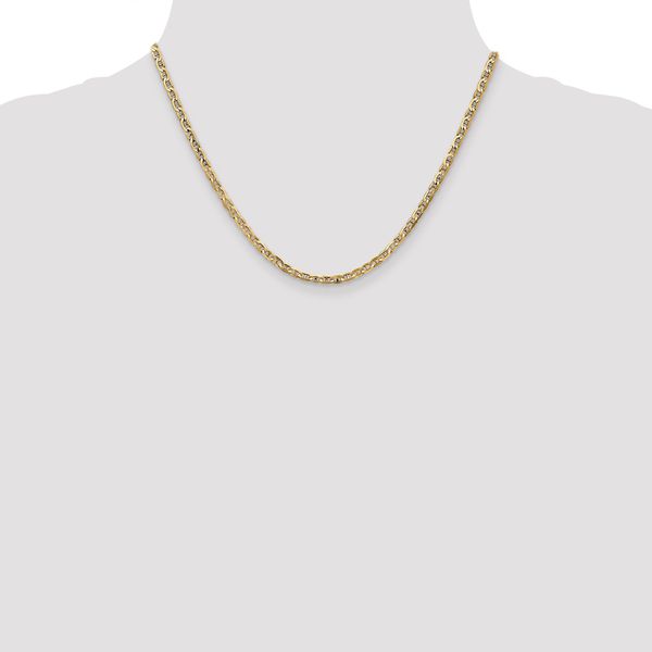Leslie's 14K 3mm Concave Anchor Chain - Image 4