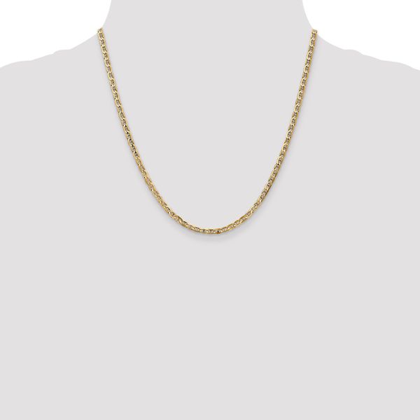 Leslie's 14K 3mm Concave Anchor Chain - Image 4
