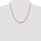 Leslie's 14K 3mm Concave Anchor Chain - Image 4
